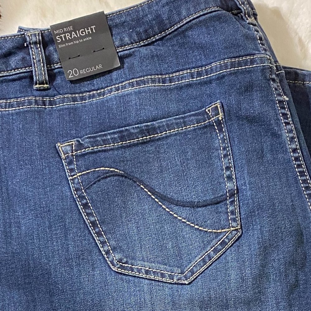 Lane Bryant Mid Rise Straight Jean Size 20 - Picture 6 of 6